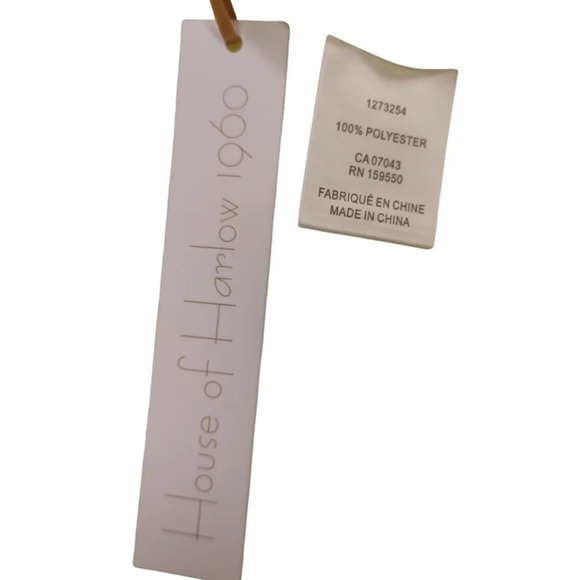 House Of Harlow NWT Wide Leg Fully Lined  Yellow Pants Size Medium - Picture 9 of 9